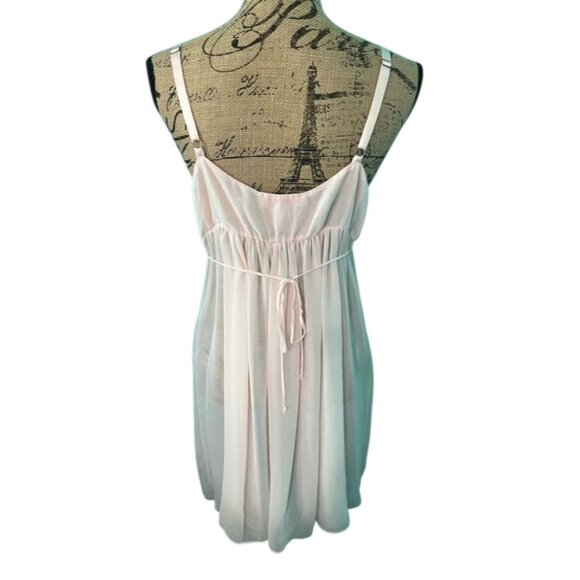 Oscar de la Renta Pink Label Powdered Babydoll Lingerie Dress - Small - Picture 7 of 9